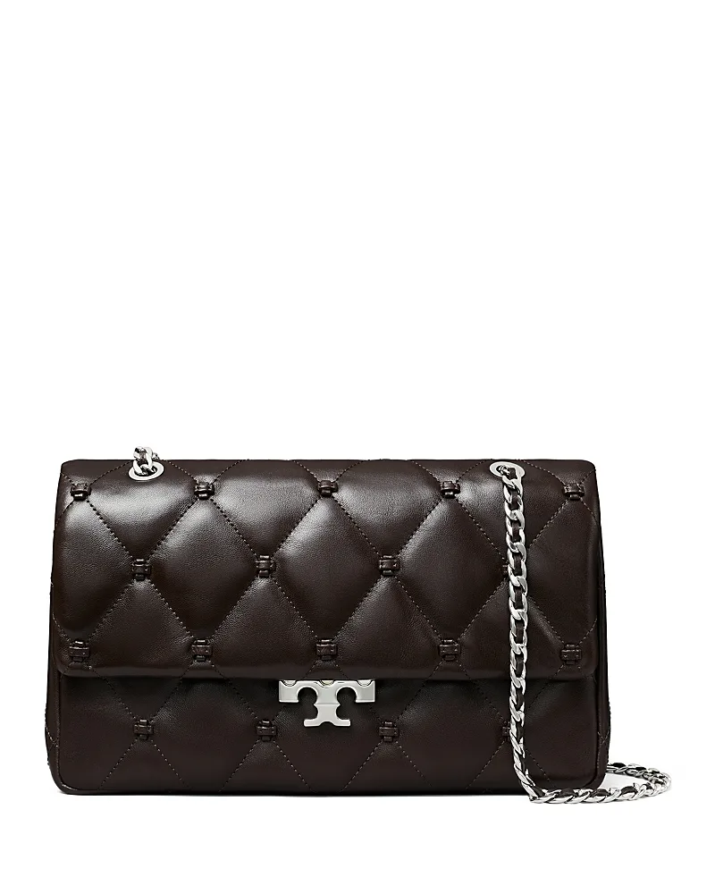 Bunny Knot Quilted Leather Shoulder Bag by Tory Burch