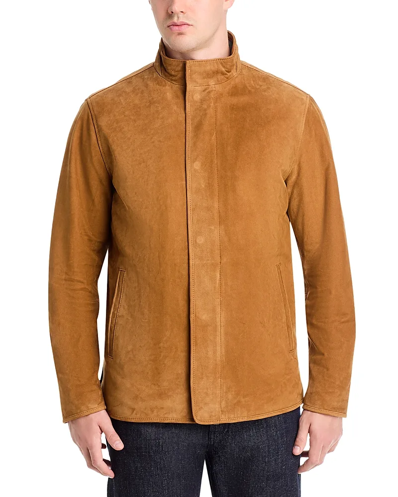 Norwalk Nubuck Leather Coat by Peter Millar