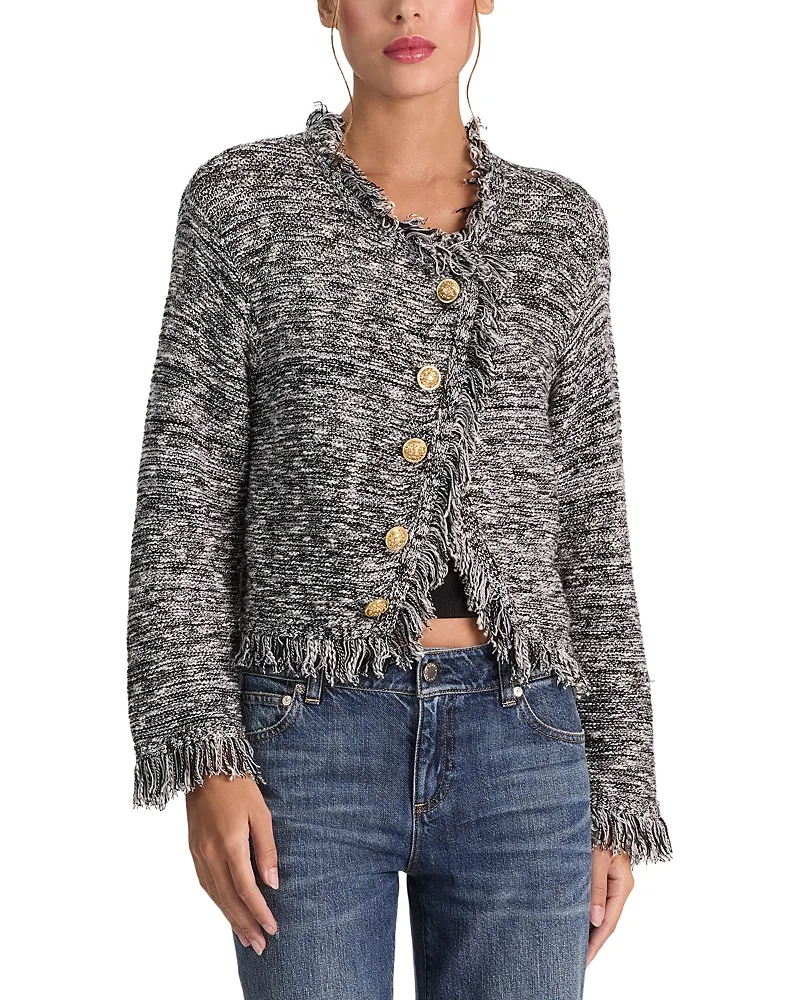 Janet Fringe Cardigan Jacket by Alice And Olivia