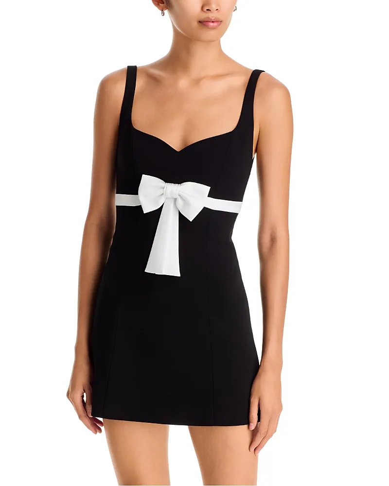 Eve Bow Mini Dress by Alice And Olivia