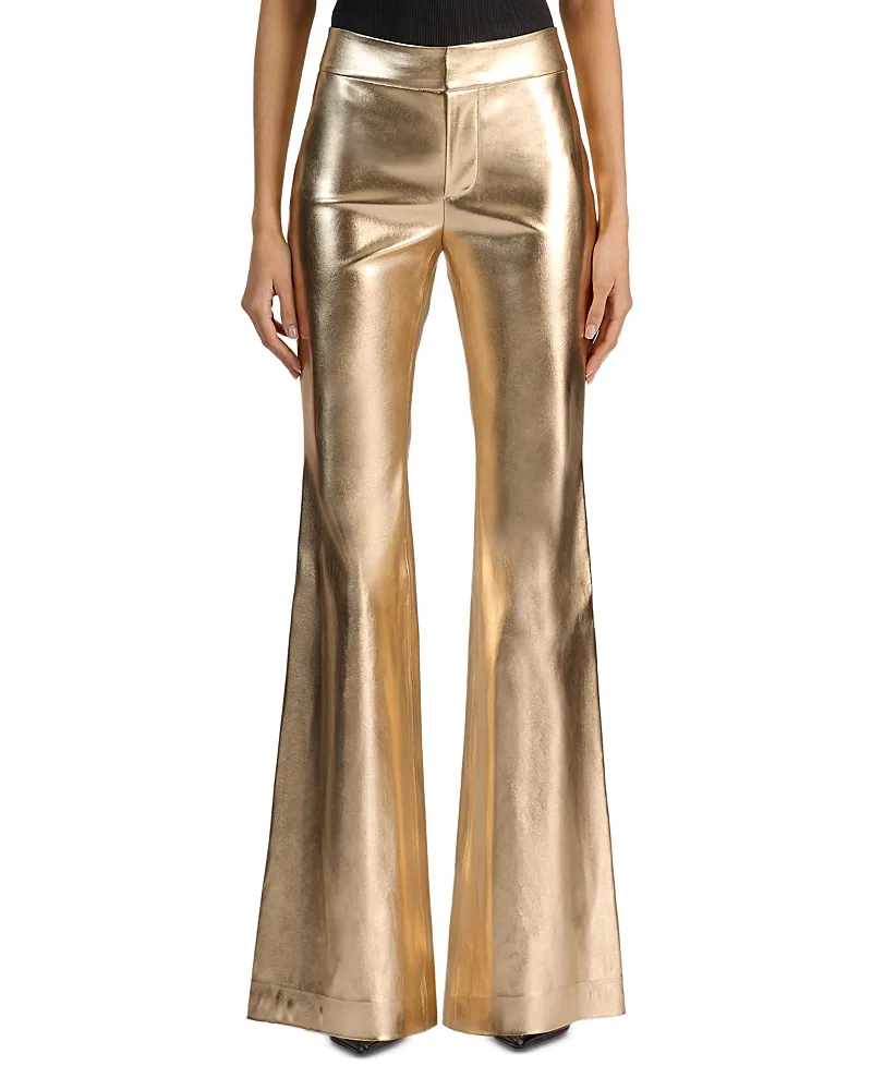 Andrew Faux Leather Flared Pants by Alice And Olivia