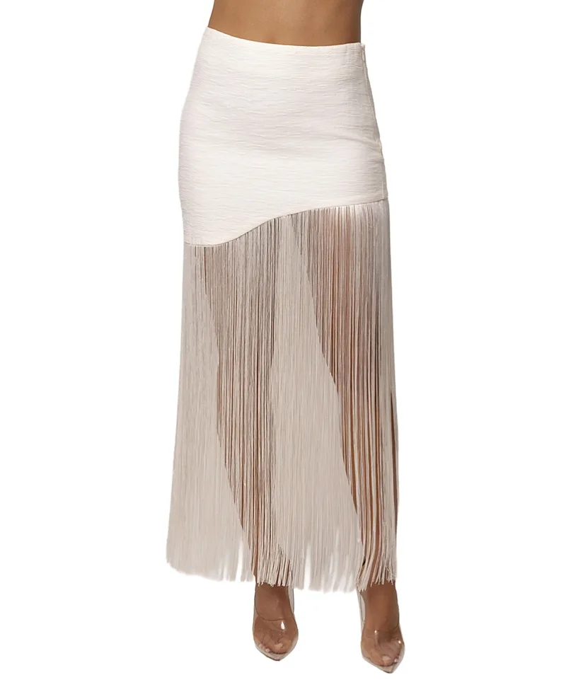 Gala Nights Fringe Skirt by Jluxlabel