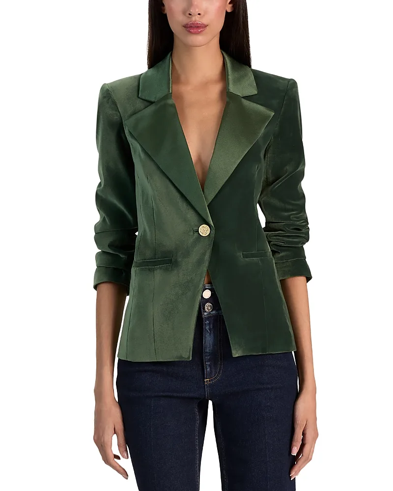 Denny One Button Blazer by Alice And Olivia