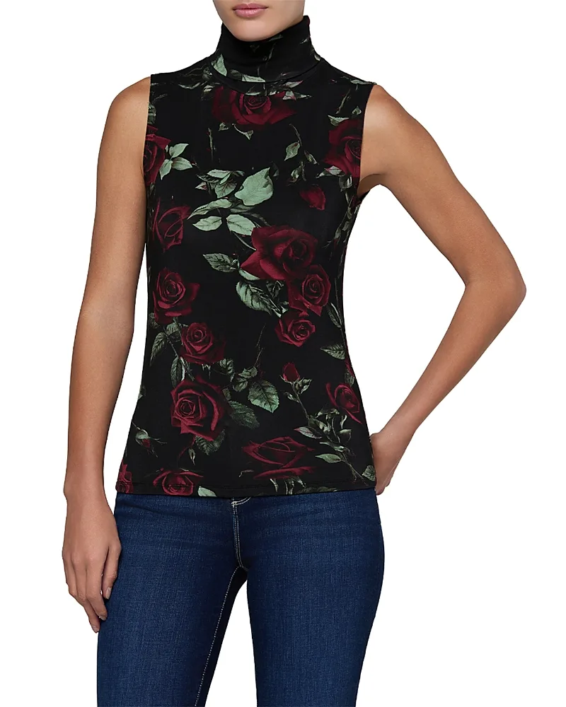 Ceci Turtleneck Sleeveless Top by L'AGENCE