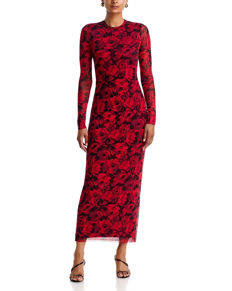 Didi Printed Maxi Dress by Afrm
