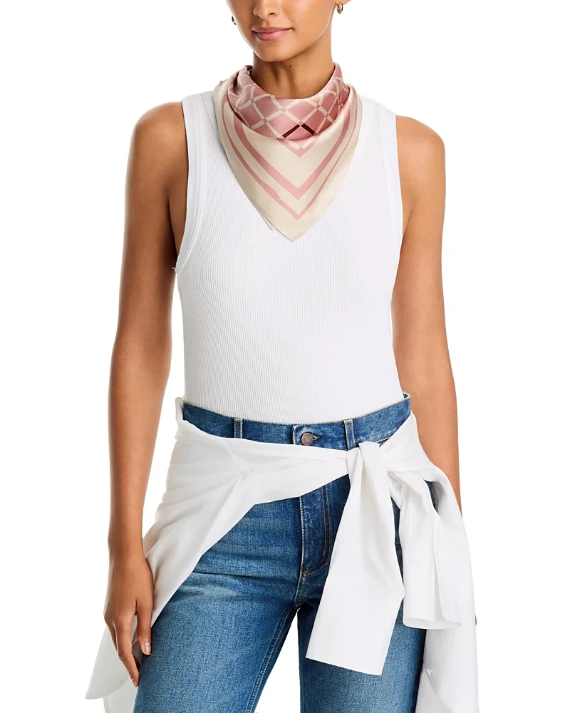 Pop Geometric Silk Scarf by rag & bone