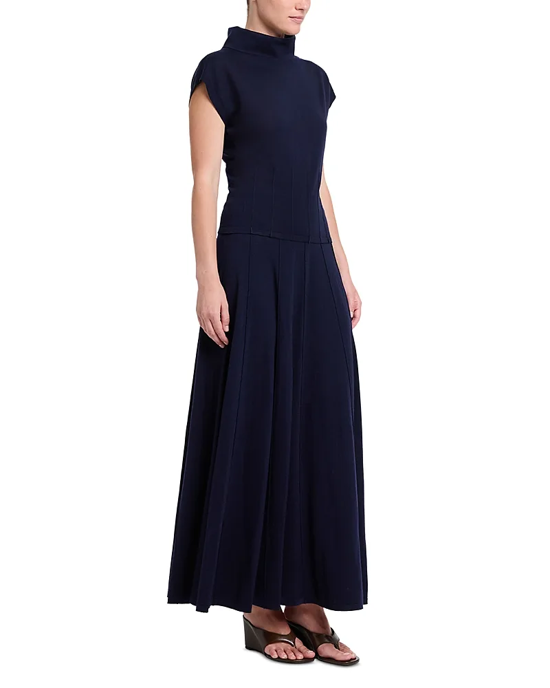 Wool Seamed Maxi Skirt by Twp