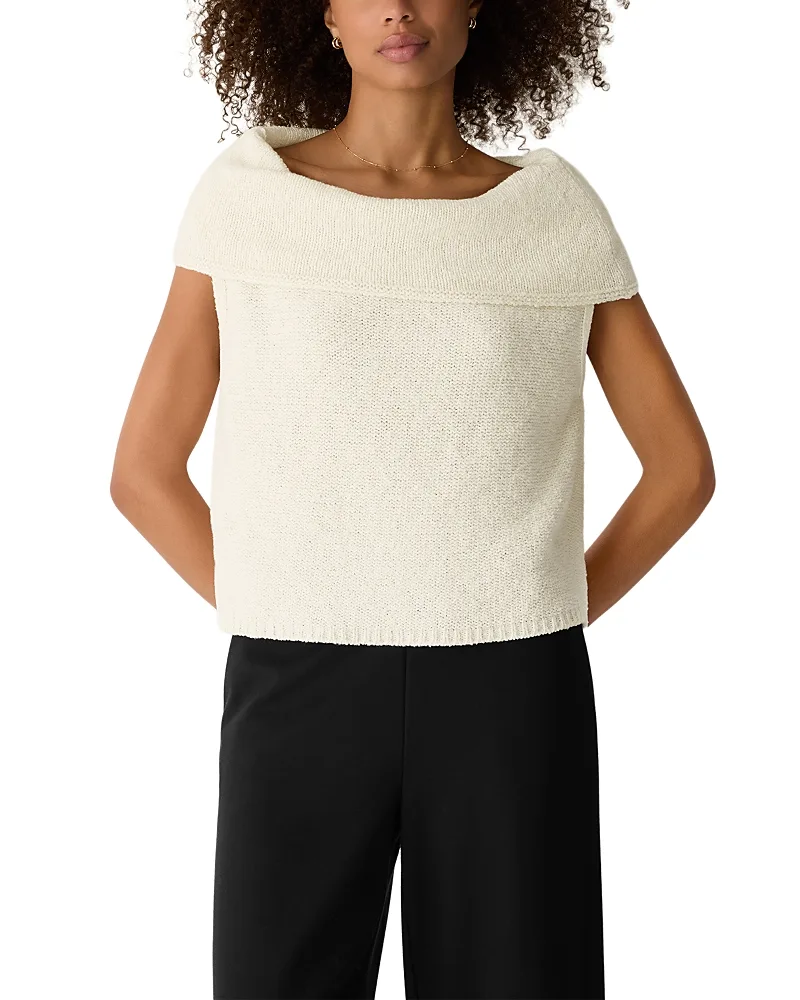 Drape Neck Vest by Eileen Fisher