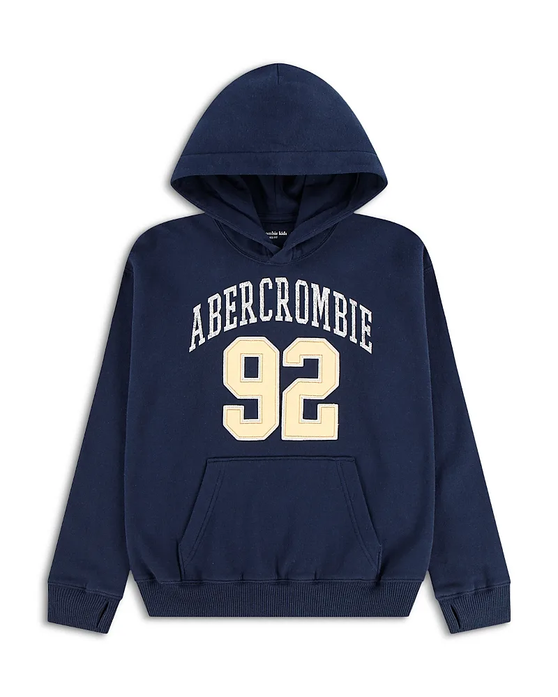 Logo Fleece Hoodie by Abercrombie Kids