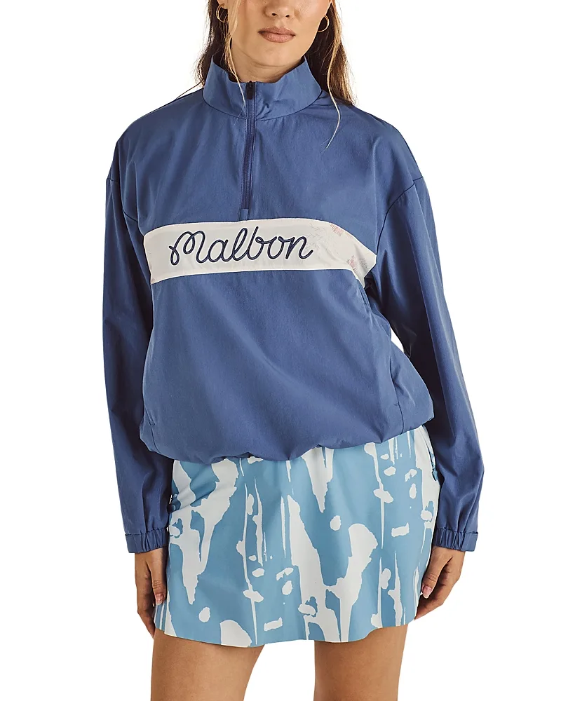Crosscourt Blossom Half Zip Windbreaker by Malbon