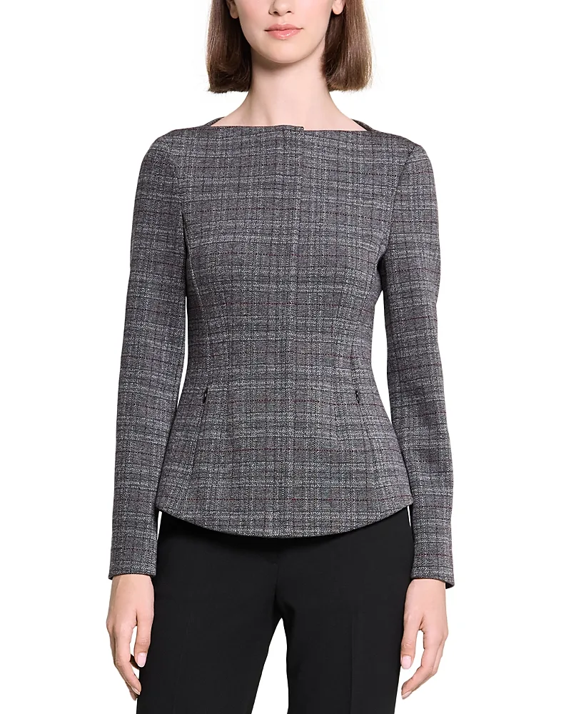 Boat Neck Zip Jacket by Theory