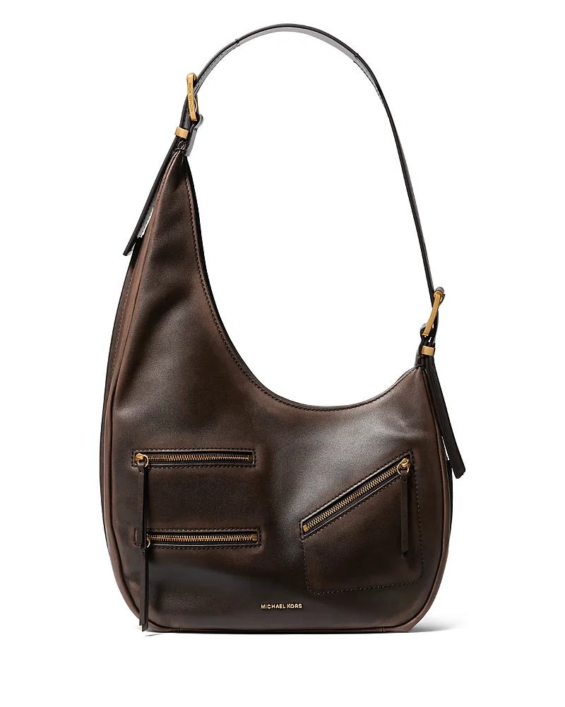 Nolita Medium Asymmetrical Leather Shoulder Bag by MICHAEL Michael Kors