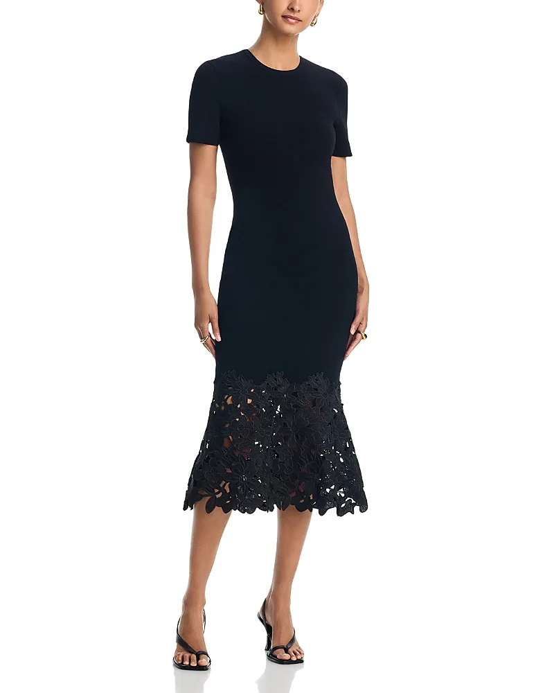 Halle Knit Midi Dress by Milly