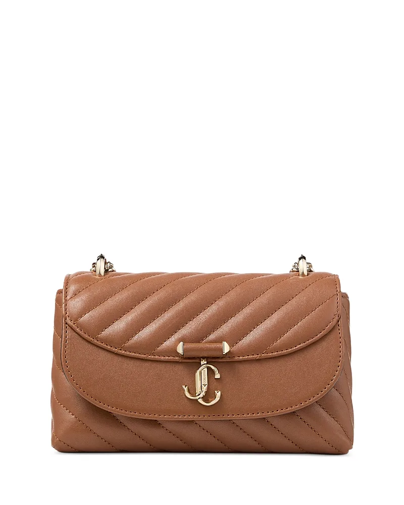 Avenue Curve Small Quilted Leather Crossbody Bag