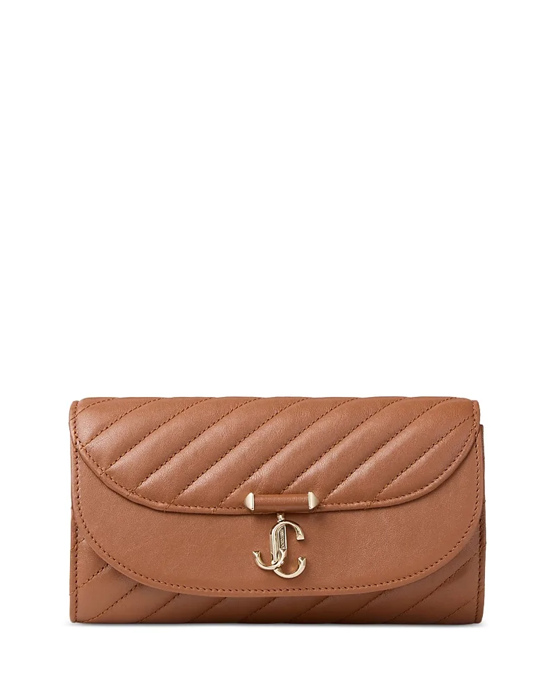 Avenue Curve Quilted Leather Clutch by Jimmy Choo