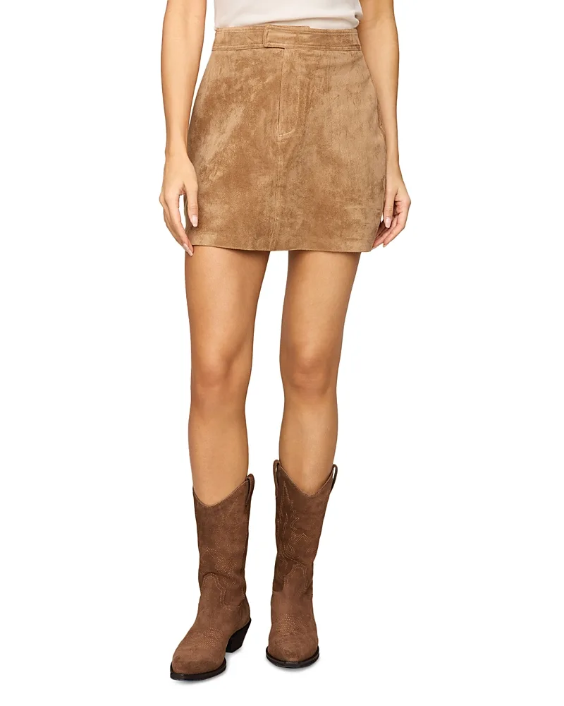 Perri Faux Suede Mini Skirt by Z Supply