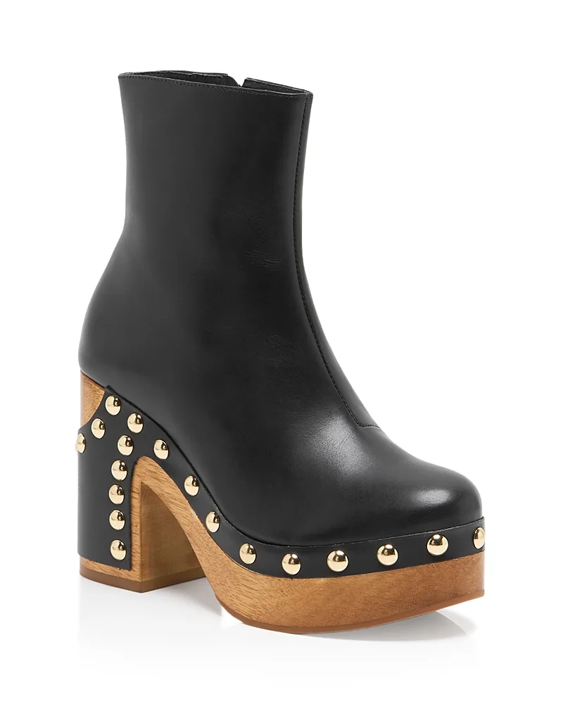 Grayson Leather Clog Boots by Free People