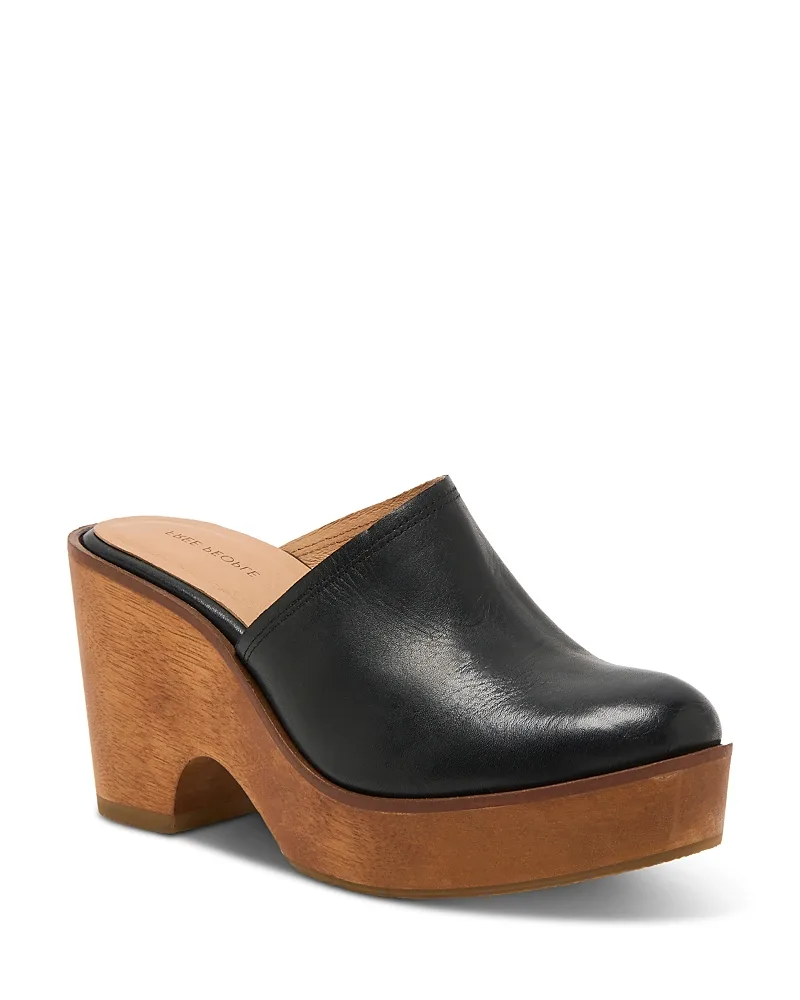Hudson Wedge Leather Clog Sandals by Free People