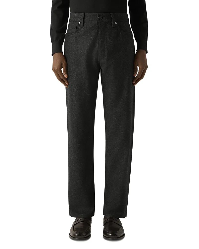 Roccia Wool & Cashmere Slim Fit Pants by Zegna
