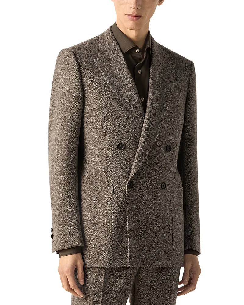 Wool & Cashmere Double Breasted Jacket