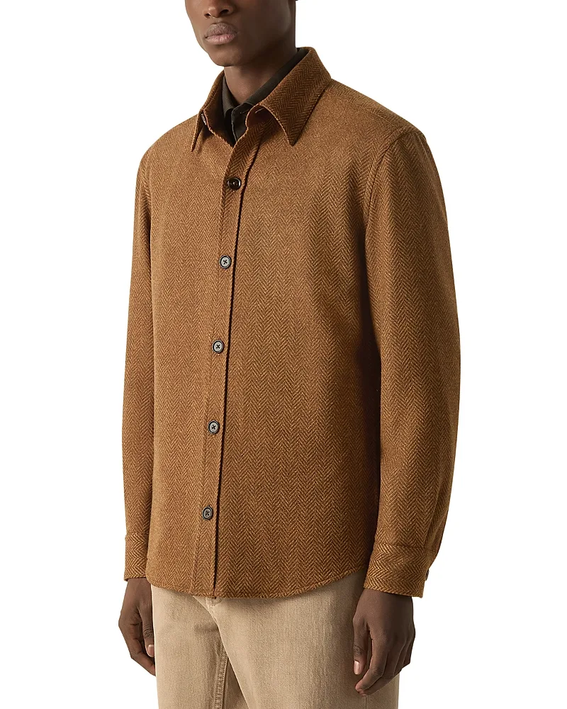 Wool, Cashmere & Silk Overshirt by Zegna