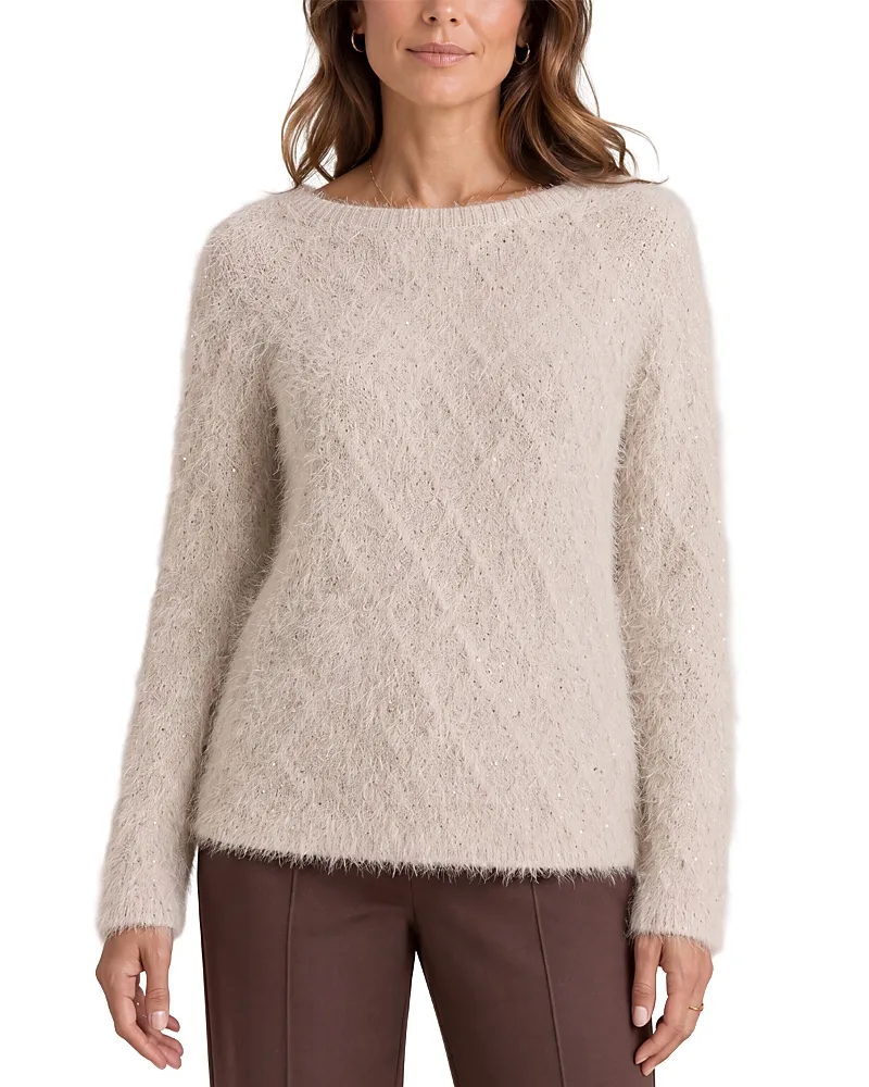 Long Sleeve Boat Neck Sweater by Liverpool Los Angeles