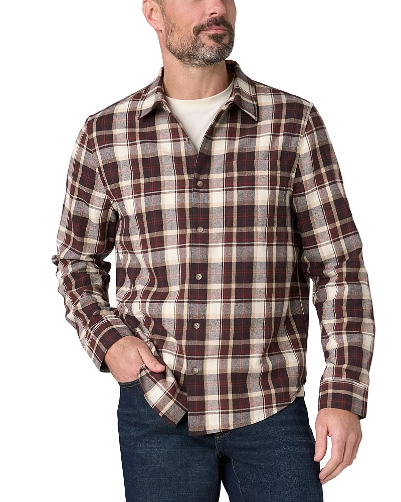 Plaid Long Sleeve Button Up Shirt