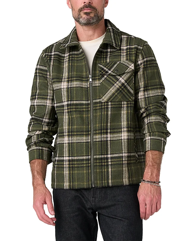 Plaid Zip Pocket Overshirt by Liverpool Los Angeles