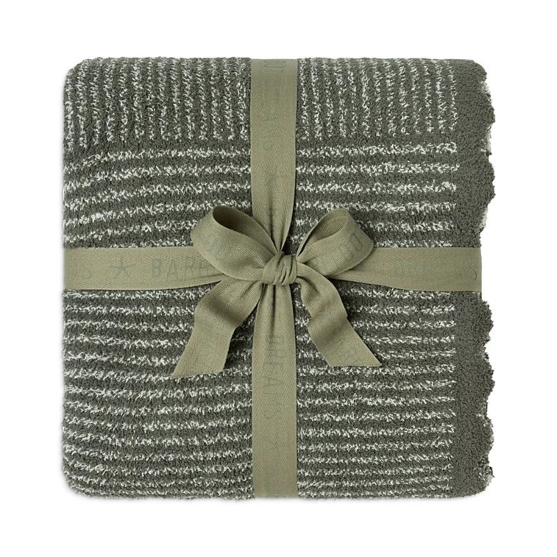Cozychic Scallop Stripe Throw Blanket by Barefoot Dreams