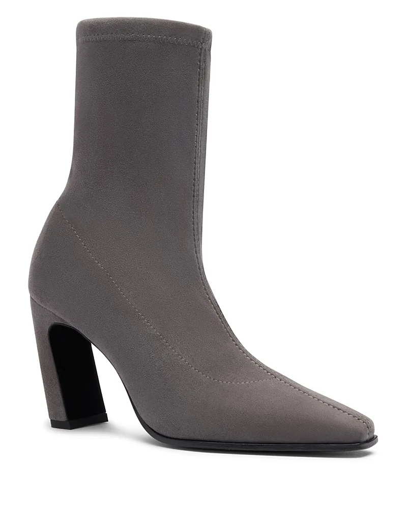 Stassi Stretch Suede Ankle Boots