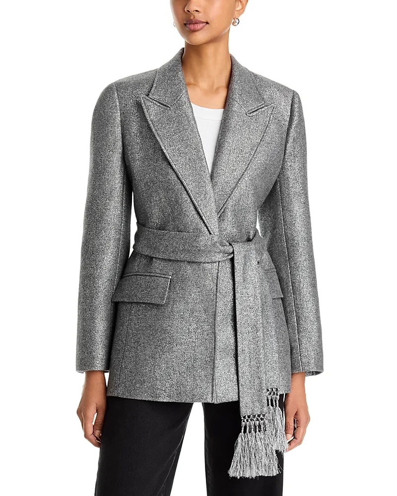 Trinity Wool Blend Belted Jacket by Kobi Halperin