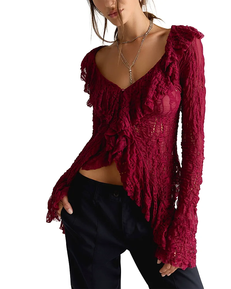 Laney Lace Cardigan Sweater by Free People