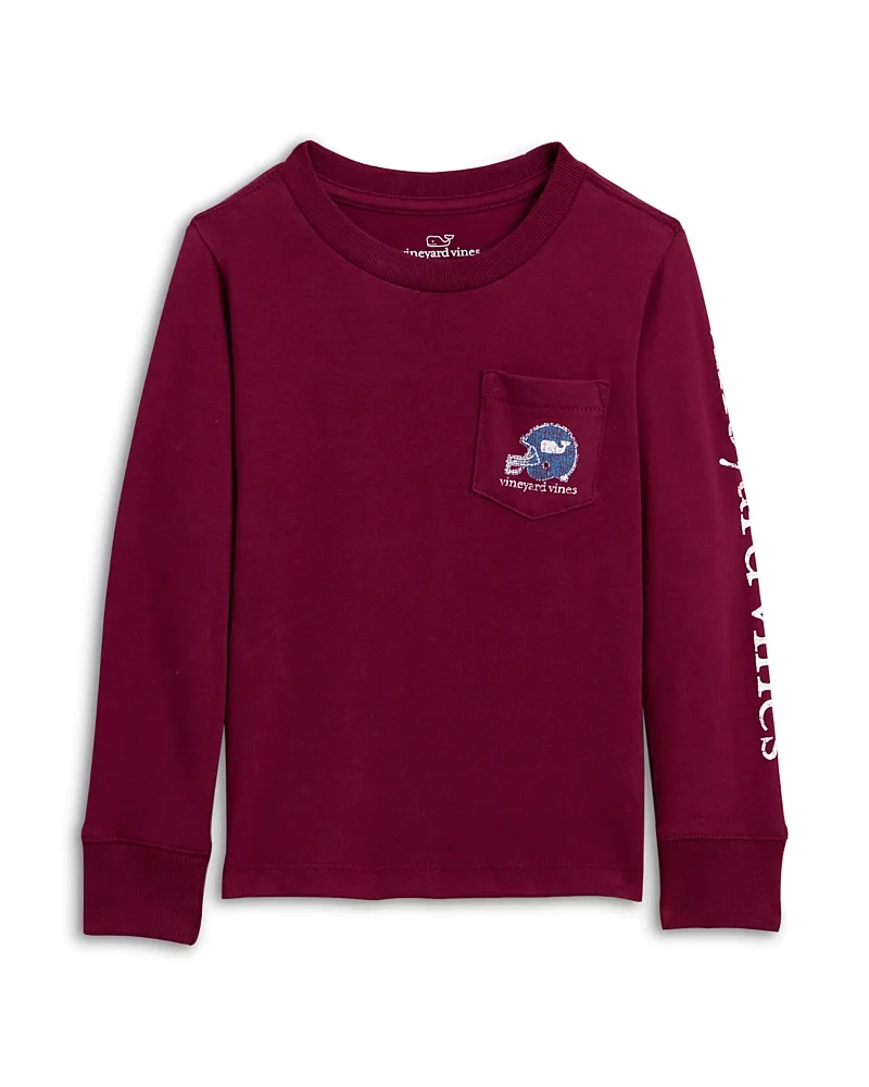 Football Helmet Whale Long Sleeved Tee by Vineyard Vines