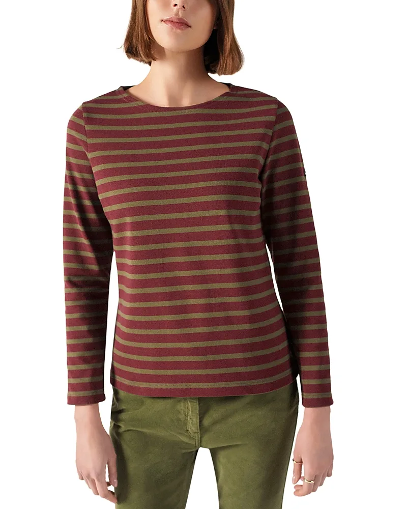 Meridame Ii Breton Cotton Long Sleeve Tee by Saint James