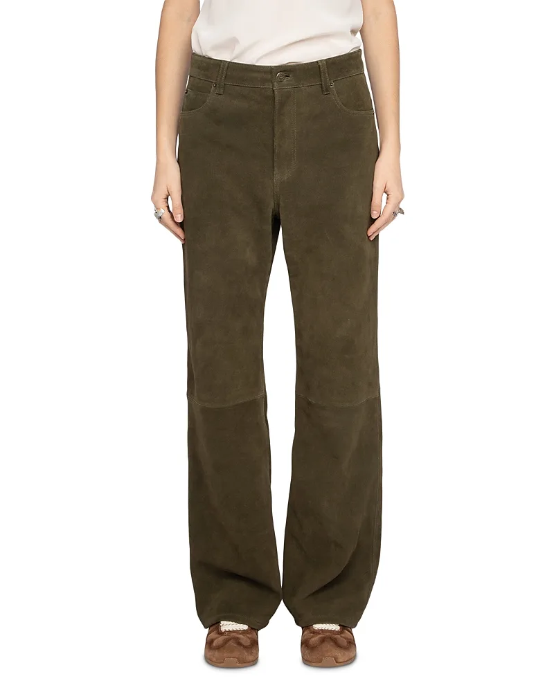 Evy Heavy Suede Wide Leg Pants by Zadig & Voltaire