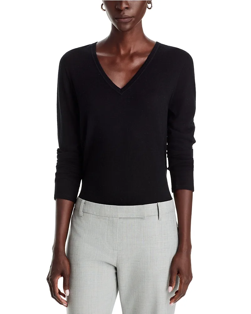 Filatures Cashmere V Neck Sweater by Majestic