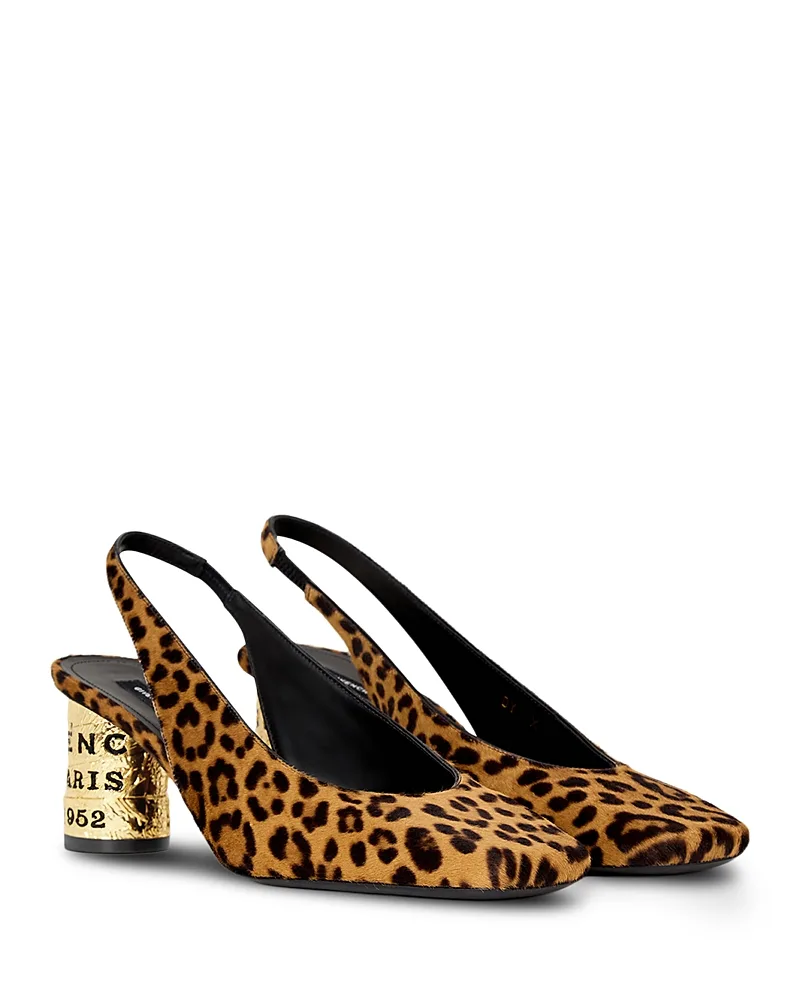 65 Slingback Calf Hair Pumps by GIVENCHY