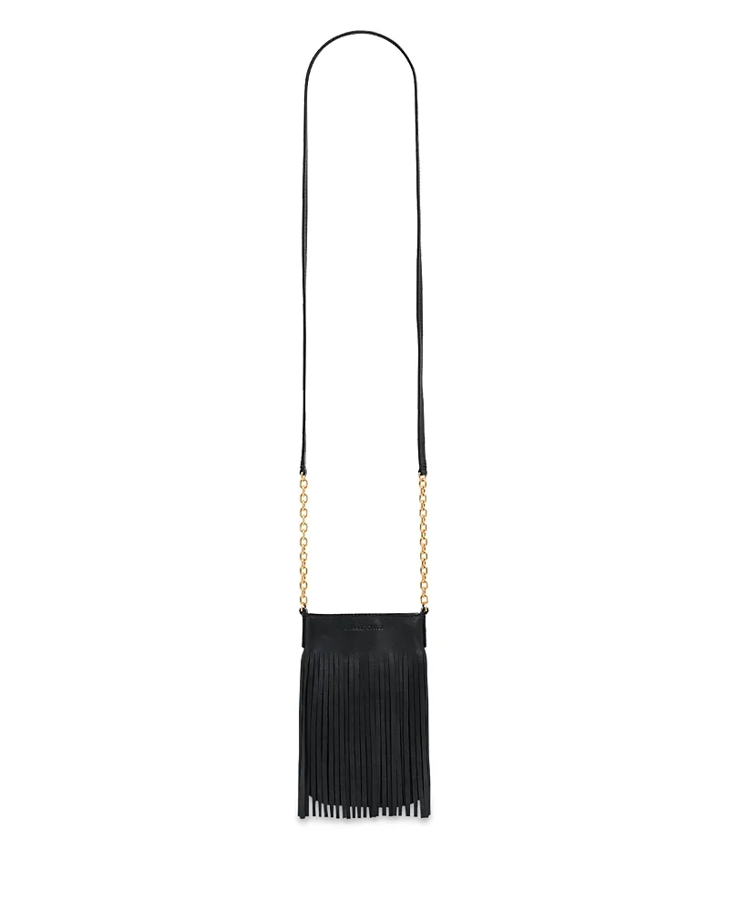 Charlotte Fringe Leather Crossbody Phone Bag by Gerard Darel