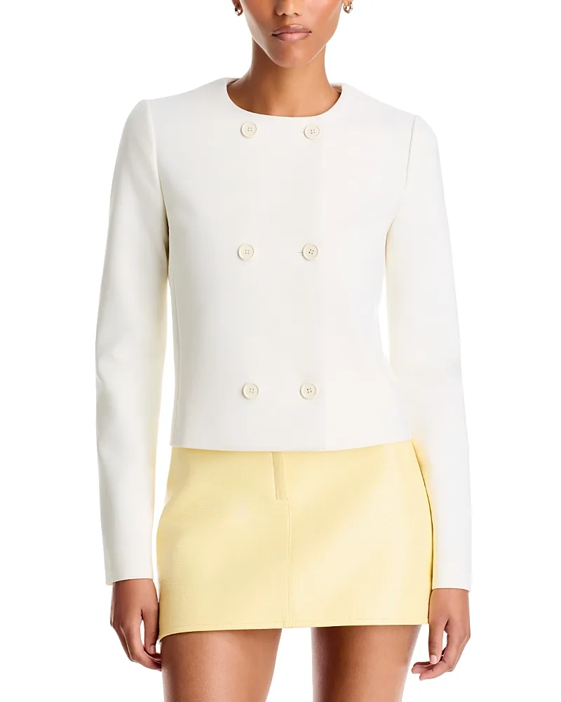 Double Breasted Knit Jacket by Courreges
