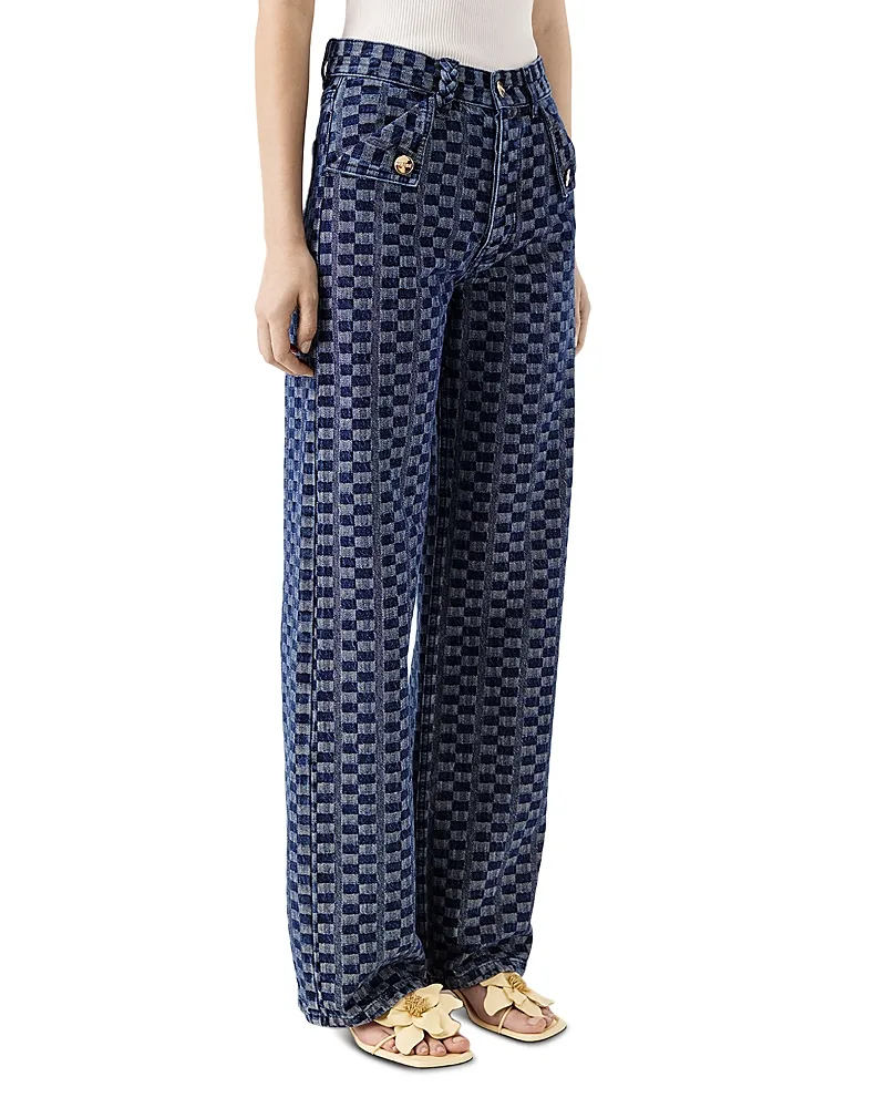 Mid Rise Straight Jeans by Tresse
