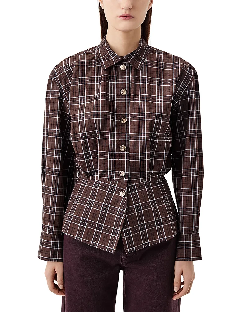 Cotton Button Front Shirt by Tresse