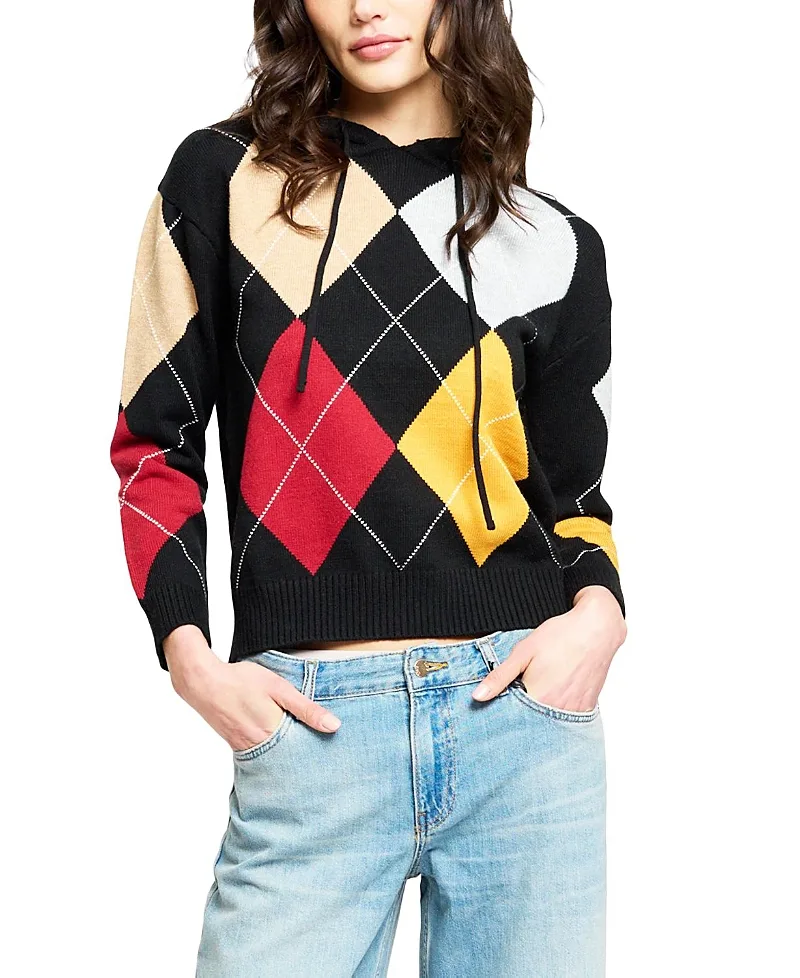 Astrid Argyle Hoodie by Central Park West