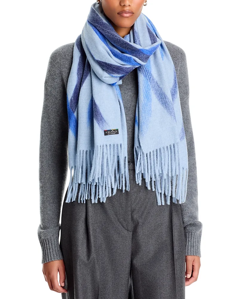 Punch Needle Swirl Scarf - Denim by V Fraas