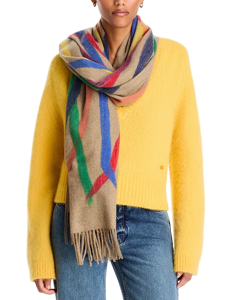 Punch Needle Swirl Scarf by V Fraas