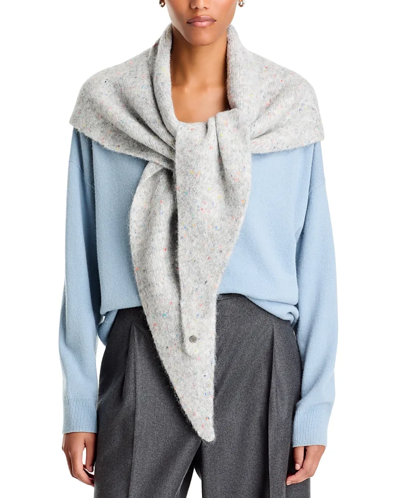 Donegal Knit Triangle Scarf