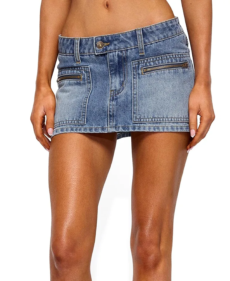 Verena Zip Pocket Micro Skort by Edikted