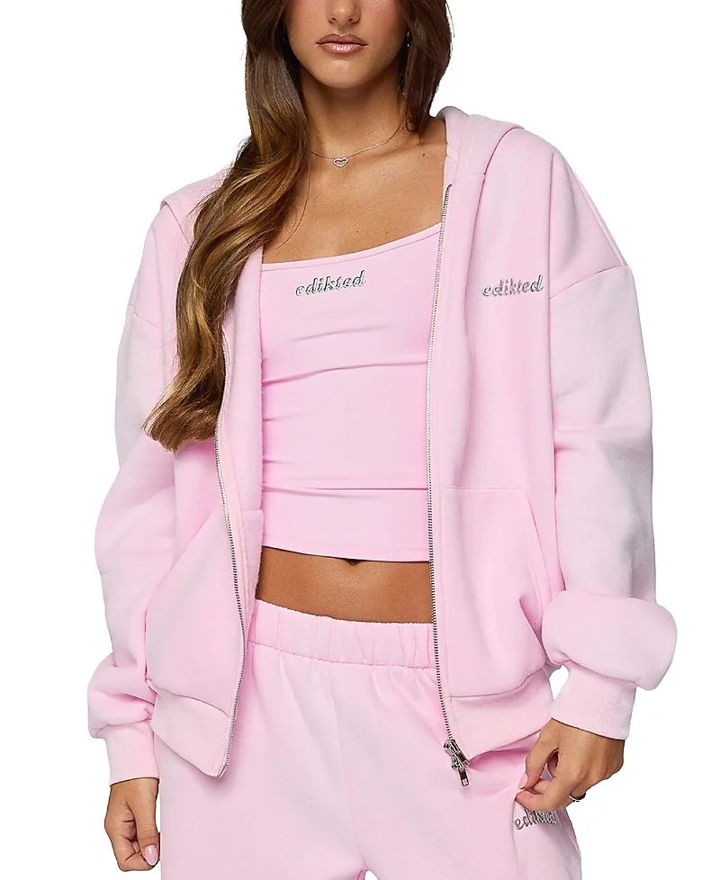 Diva Zip Up Hoodie by Edikted
