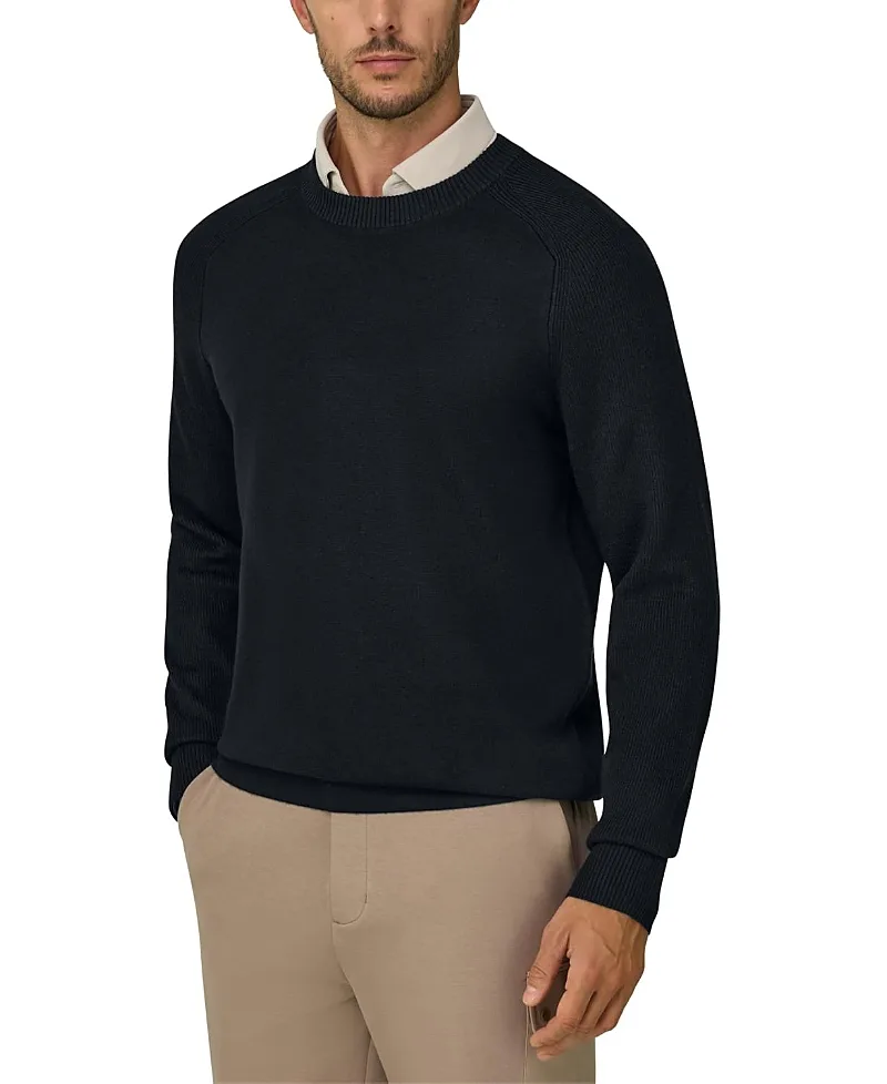Boggi Milano Merino Wool Blend Wooltech Crew Neck by Boggi Milano
