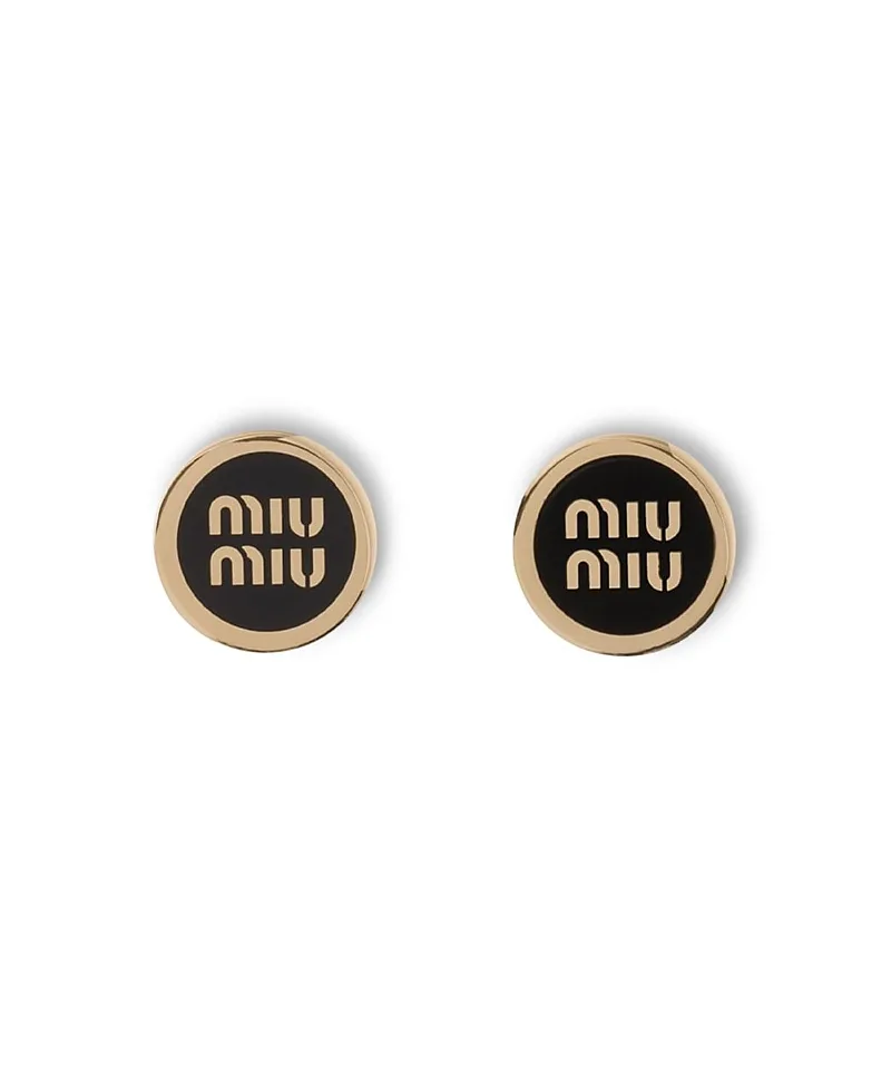 Miu Miu Enameled Metal Earrings by Miu Miu