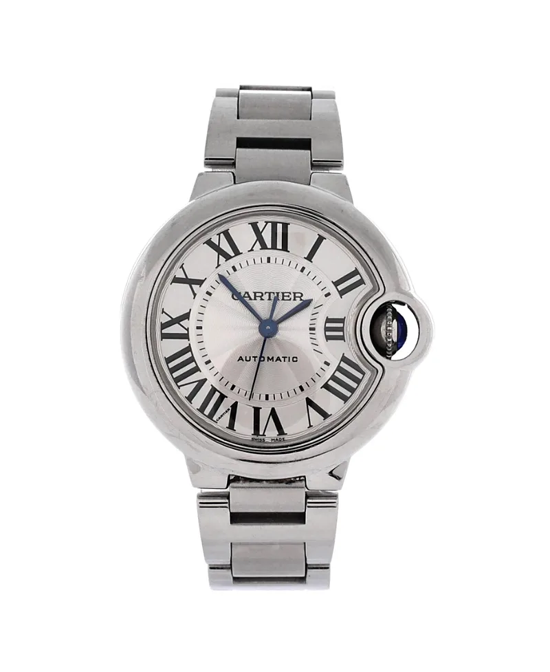 Pre-Owned Cartier Ballon Bleu De Cartier Automatic Watch in Stainless Steel 33mm by Cartier's